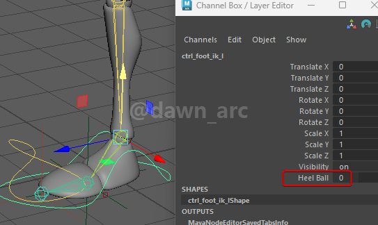 [Maya]Rigging 16 - Ankles & Heels